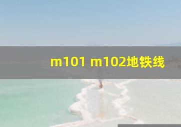 m101 m102地铁线